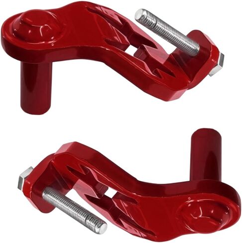 Pair of T Post Hinge Pins for Hanging Gates from Metal Supports in Garden Area, Red in Saudi Arabia