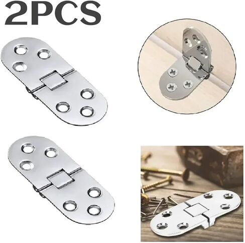 Folding Table Hinges Self Supporting Cabinet Door Hinge Flush Mounted 2Pcs in Saudi Arabia