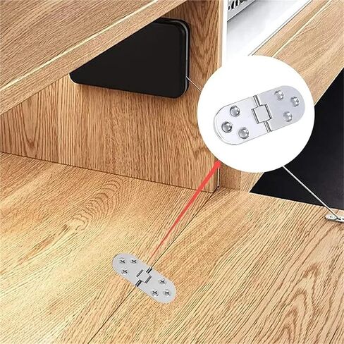 Folding Table Hinges Self Supporting Cabinet Door Hinge Flush Mounted 2Pcs in Saudi Arabia