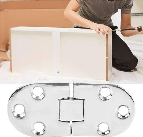 Folding Table Hinges Self Supporting Cabinet Door Hinge Flush Mounted 2Pcs in Saudi Arabia