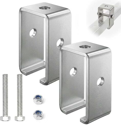 دعامة تعليق مسار عربة القنوات، دعامة UNISTRUT لجميع قنوات الدعامة 1-5/8 بوصة، فولاذ مجلفن عالي التحمل، شماعة دعم متوسطة للرافعات والأنظمة الكهربائية، 4 مجموعات in Kuwait