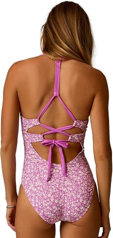Dahlia One Piece Swimsuit, Fleur w. Violet, LG in Saudi Arabia