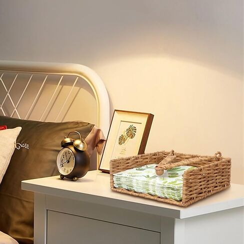 حامل مناديل مرجح، حامل مناديل الروطان للمطبخ، حامل مناديل الكوكتيل، حامل مناديل المزرعة، لطاولة الحمام، سلة الخوص، صينية منسوجة، حامل مناشف الضيوف مع وزن in Kuwait