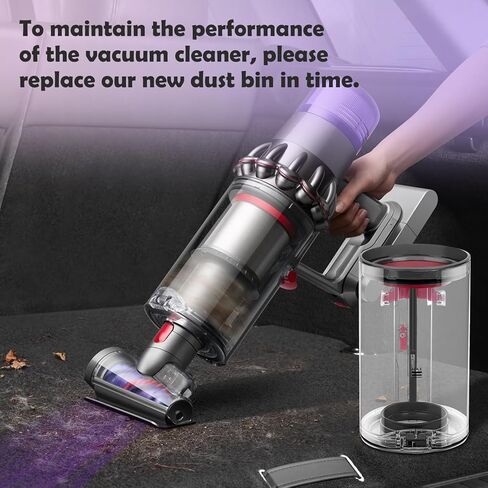 Dust Bin Replacement for Dyson V11 Origin V15 V15S SV14 SV15 SV22 Detect Absolute Extra Pro Total Clean Extra Vacuum Cleaner Canister, Vacuum Bin Part 970050-01 and Part 965443-01 in Saudi Arabia