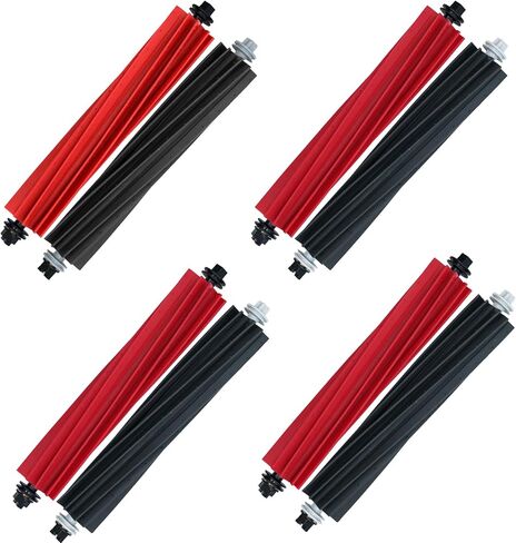 4 عبوات بديلة للفرشاة الرئيسية المزدوجة لـ Roborock S8، S8+، S8 Pro Ultra، Q8 Max، Q8 Max+، Q5 Max+، Q5 Pro، Q5 Pro+ Robot Vacuum Cleaner، مجموعة فرش دوارة مطاطية in Kuwait