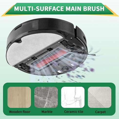 4 عبوات بديلة للفرشاة الرئيسية المزدوجة لـ Roborock S8، S8+، S8 Pro Ultra، Q8 Max، Q8 Max+، Q5 Max+، Q5 Pro، Q5 Pro+ Robot Vacuum Cleaner، مجموعة فرش دوارة مطاطية in Kuwait