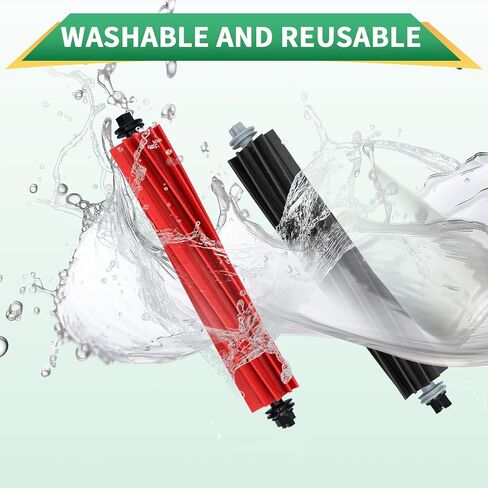 4 عبوات بديلة للفرشاة الرئيسية المزدوجة لـ Roborock S8، S8+، S8 Pro Ultra، Q8 Max، Q8 Max+، Q5 Max+، Q5 Pro، Q5 Pro+ Robot Vacuum Cleaner، مجموعة فرش دوارة مطاطية in Kuwait