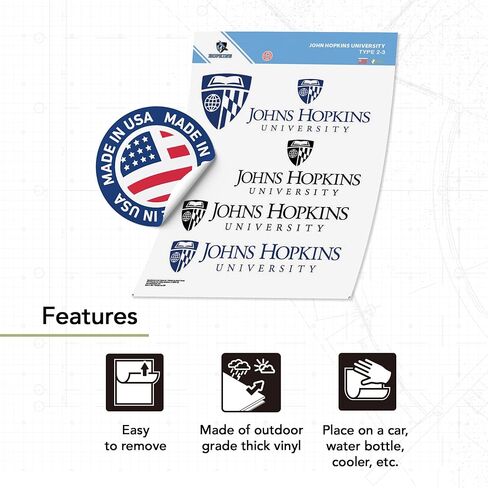 Desert Cactus Johns Hopkins University Sticker Blue Jays JHUr Vinyl Decals Laptop Water Bottle Car Scrapbook Sheet T2 (Type 2-3) in Saudi Arabia