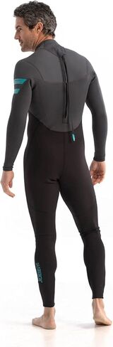بذلة Jobe Mens Perth 3/2 مم بسحاب خلفي - رمادي جرافيت - سهل التمدد - 3 مم من النيوبرين على الصدر والظهر، 2 مم على اللوحات الأخرى in Kuwait