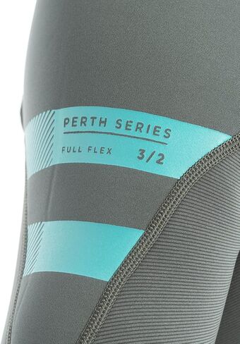 بذلة Jobe Mens Perth 3/2 مم بسحاب خلفي - رمادي جرافيت - سهل التمدد - 3 مم من النيوبرين على الصدر والظهر، 2 مم على اللوحات الأخرى in Kuwait