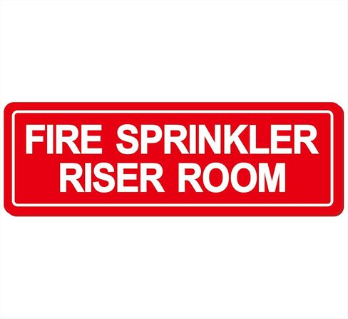 Fire Alarm Control Panel Sign - Made from Premium Durable Acrylic Material, Super Strong Self-Adhesive, QuickInstallation, Perfect for Your Business and Home (9x3 Inches, Red) in Saudi Arabia