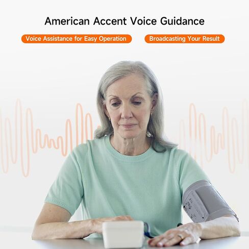 yuwell Blood Pressure Monitor, Large Upper Arm Blood Pressure Cuff, Digital Blood Pressure Machine for Home Use, Large Backlit Screen Display, Stores 199 Readings, Voice Broadcasting with Batteries in Saudi Arabia