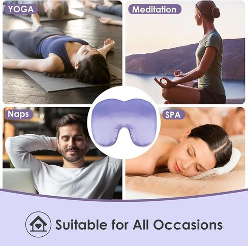 قناع الجيوب الأنفية من أتسوويل عبوتين، أقنعة العين الساخنة لتخفيف جفاف العيون والجيوب الأنفية، وسادة عين مرجحة للوجه، ضغط بارد دافئ قابل للاستخدام في الميكروويف لعلاج الصداع النصفي والنمط والاسترخاء، أرجواني in Kuwait