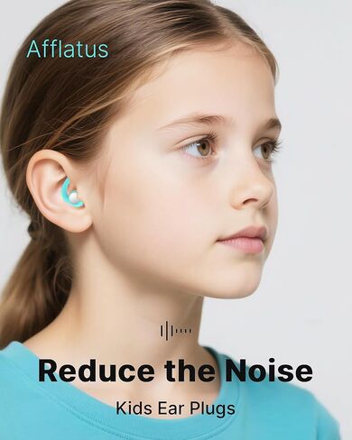 Afflatus Kids Ear Plugs for Sleeping and Small Ear Canls, Age 10-17, Comfort Earplugs for Small Ears, Sleep, Noise Reduction, Concerts, Reusable, Washable (Size S, Pairs*2) (Pink-small2) in Saudi Arabia