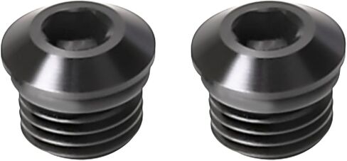 6AN Male Hex Socket Plug ORB Port with O Ring Fitting Adapter Aluminum Black, Pack of 2 in Kuwait