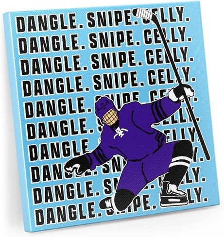 ChalkTalkSPORTS Hockey Canvas Wall Art | I'd Rather Be Playing Hockey in Saudi Arabia