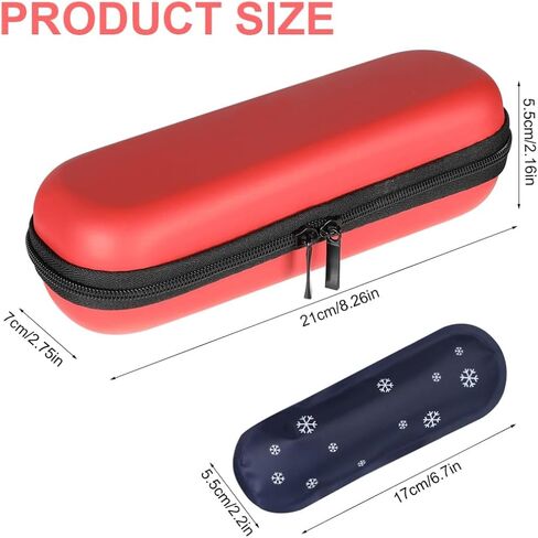 Insulin Cooler Travel Case for Diabetic Supplies Red Insulin Pen Storage Compact with One Ice Pack for Daily Life and Trip in Kuwait
