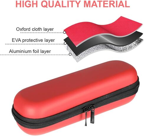 Insulin Cooler Travel Case for Diabetic Supplies Red Insulin Pen Storage Compact with One Ice Pack for Daily Life and Trip in Kuwait