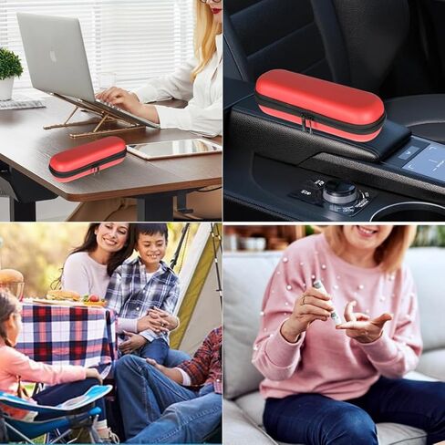 Insulin Cooler Travel Case for Diabetic Supplies Red Insulin Pen Storage Compact with One Ice Pack for Daily Life and Trip in Kuwait