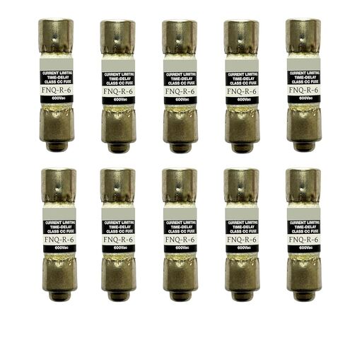 10 عبوات جديدة FNQ-R-6 FNQ-R-6A FNQ-R 6A 600Vac صمام تأخير الوقت، FNQ-R-6A فئة CC صمام تحديد التيار in Kuwait