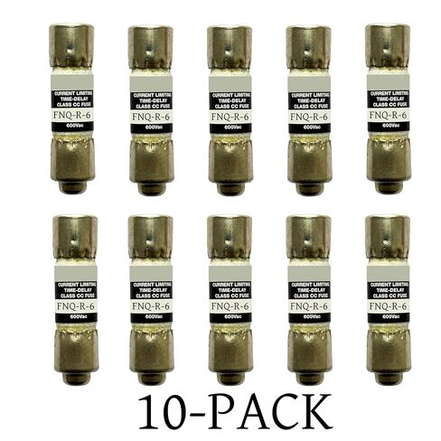 10 عبوات جديدة FNQ-R-6 FNQ-R-6A FNQ-R 6A 600Vac صمام تأخير الوقت، FNQ-R-6A فئة CC صمام تحديد التيار in Kuwait