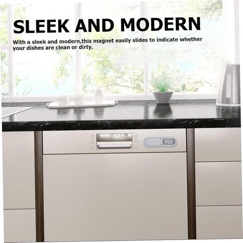 jojofuny Clean Dirty Sign for Dishwasher Reversible Kitchen Indicator Hold Non-Scratch Design for Easy Manual Switching for Home Organization in Saudi Arabia