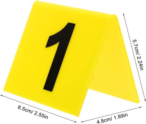 Compact Table Numbers Set 10pcs Laminated Marker Cards for Restaurant Wedding Business Events in Saudi Arabia