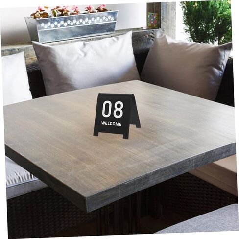 10Pcs Acrylic Table Numbers Tent Double Sided Number Markers for Restaurant Weddings and Events Frosted Game Number Signs in Saudi Arabia