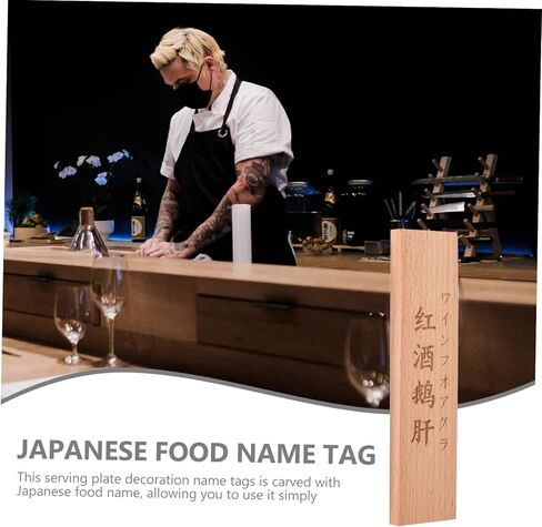 SHOWERORO Japanese Food Name Tags for Buffet Decoration Menu Labels for Sushi and Seafood Presentation Dining Decor for Parties and Restaurants in Saudi Arabia