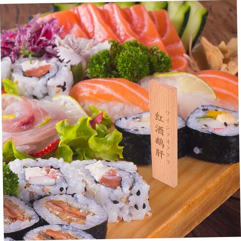 SHOWERORO Japanese Food Name Tags for Buffet Decoration Menu Labels for Sushi and Seafood Presentation Dining Decor for Parties and Restaurants in Saudi Arabia