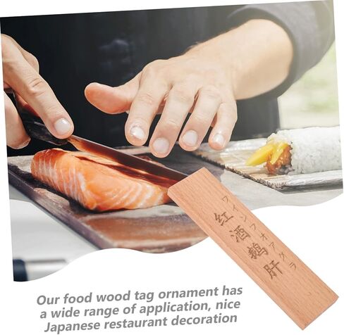 SHOWERORO Japanese Food Name Tags for Buffet Decoration Menu Labels for Sushi and Seafood Presentation Dining Decor for Parties and Restaurants in Saudi Arabia