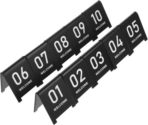 10Pcs Reusable Acrylic Table Number Markers Elegant Reserved Signs for Restaurants and Events and Easy to Clean in Saudi Arabia