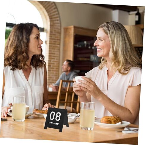10Pcs Reusable Acrylic Table Number Markers Elegant Reserved Signs for Restaurants and Events and Easy to Clean in Saudi Arabia