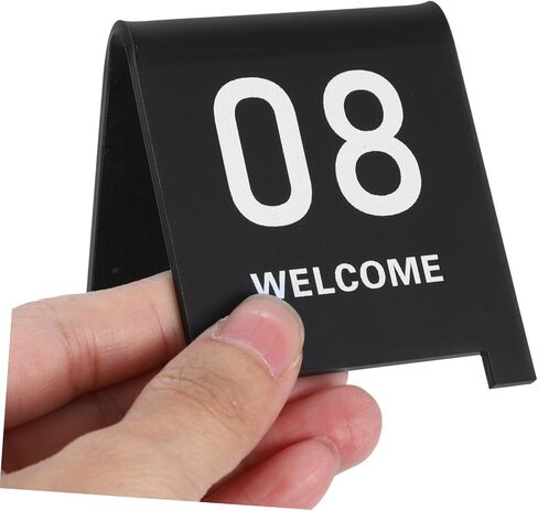 10Pcs Reusable Acrylic Table Number Markers Elegant Reserved Signs for Restaurants and Events and Easy to Clean in Saudi Arabia
