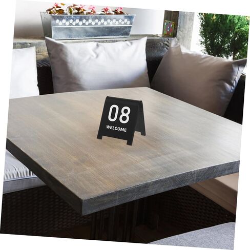 10Pcs Reusable Acrylic Table Number Markers Elegant Reserved Signs for Restaurants and Events and Easy to Clean in Saudi Arabia