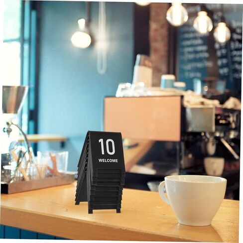10Pcs Reusable Acrylic Table Number Markers Elegant Reserved Signs for Restaurants and Events and Easy to Clean in Saudi Arabia