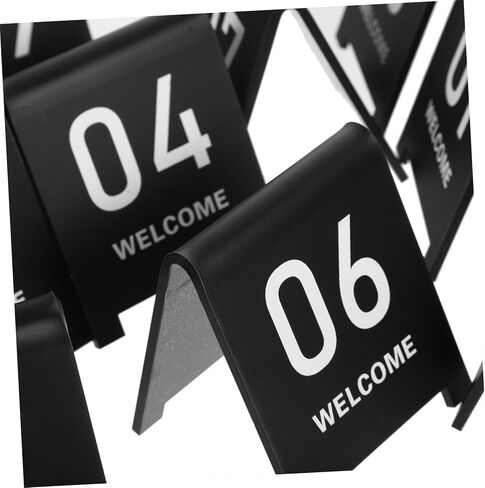 10Pcs Reusable Acrylic Table Number Markers Elegant Reserved Signs for Restaurants and Events and Easy to Clean in Saudi Arabia