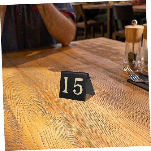 Cabilock 15pcs Multi-function Table Number Signs Acrylic Double-sided V-shaped Scene Markers Detective Evidence Markers Restaurant and Event Numbering in Saudi Arabia