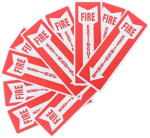 10pcs Stickers Self-adhesive Safety Signs for Retail Office and Restaurant Use and Bright Markings in Saudi Arabia