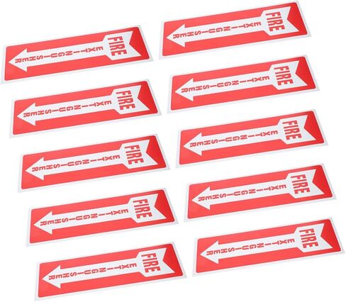 10pcs Stickers Self-adhesive Safety Signs for Retail Office and Restaurant Use and Bright Markings in Saudi Arabia