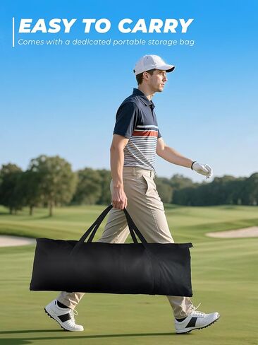 10x8ft Golf Hitting Cage,270°Large Catch Zone Practice Net with Double Back Net & Target Cloth, Heavy-Duty Golf Cage Net for Backyard, Indoor & Outdoor in Kuwait