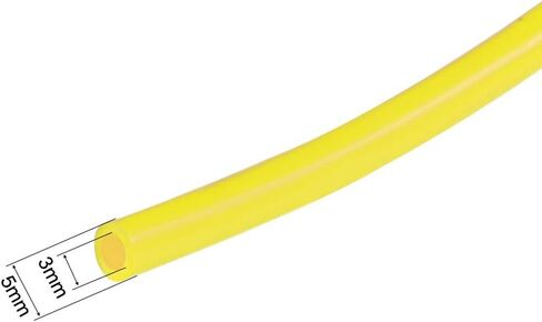 Silicone Tube, 1/8" ID x 3/16" OD 3.3ft(1m) Silicone Rubber Tube Air Hose Water Pipe for Pump Transfer Yellow in Saudi Arabia