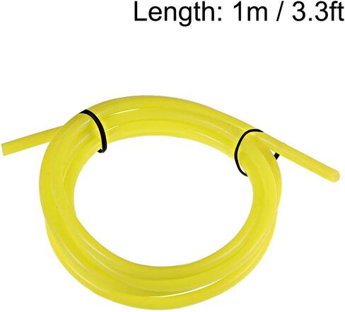 Silicone Tube, 1/8" ID x 3/16" OD 3.3ft(1m) Silicone Rubber Tube Air Hose Water Pipe for Pump Transfer Yellow in Saudi Arabia