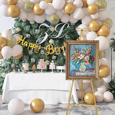 Easel Stand, Metal Easel for Display, 18" x 55" Adjustable Height Metal Easel Display Stand, Gold in Kuwait