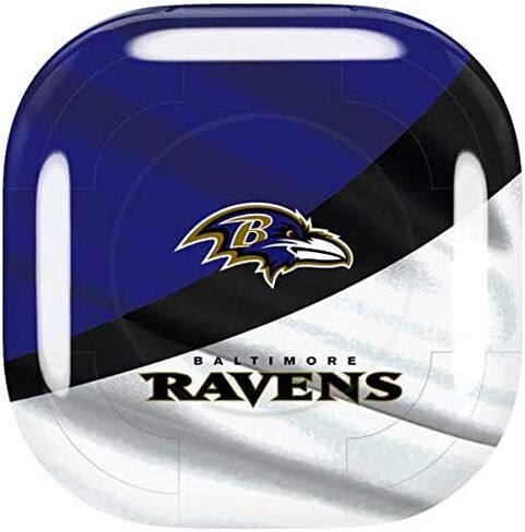 Skinit Decal Audio Skin Compatible with Samsung Galaxy Buds Pro - Officially Licensed NFL Baltimore Ravens Design in Saudi Arabia