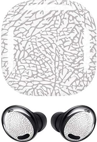 Skinit Decal Audio Skin Compatible with Samsung Galaxy Buds Pro Originally Designed Elephant Print White Design in Saudi Arabia