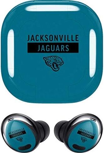 Skinit Decal Audio Skin Compatible with Samsung Galaxy Buds Pro - Officially Licensed NFL Jacksonville Jaguars Teal Performance Series Design in Saudi Arabia