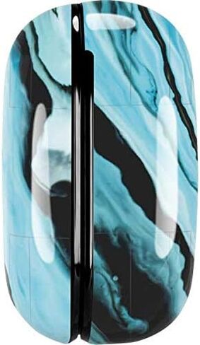 Skinit Decal Audio Skin Compatible with Samsung Galaxy Buds Pro Originally Designed Aqua Blue Marble Ink Design in Saudi Arabia