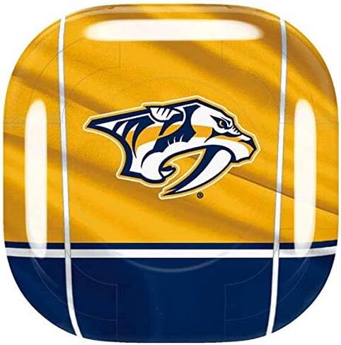 Skinit Decal Audio Skin Compatible with Samsung Galaxy Buds Pro - Officially Licensed NHL Nashville Predators Jersey Design in Saudi Arabia