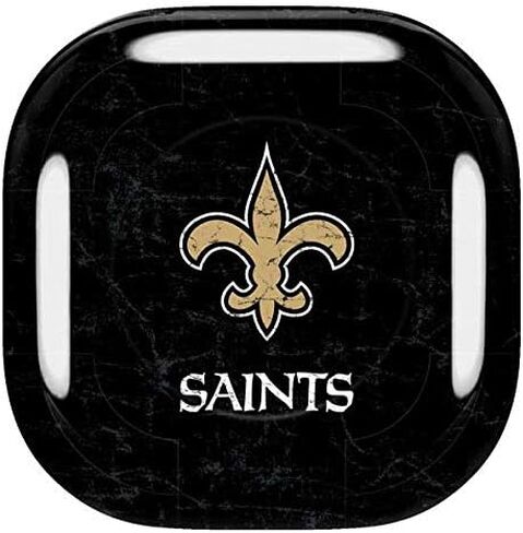 Skinit Decal Audio Skin Compatible with Samsung Galaxy Buds Pro - Officially Licensed NFL New Orleans Saints Distressed Design in Saudi Arabia
